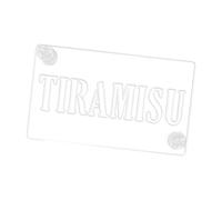 Pitycbo Pochoir pour Décorer Gâteaux et Tartes. Outil Créatif Idéal pour La Préparation Du Tiramisu. Parfait pour Les Mariages et Les Cafés, Tiramisu