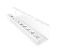 Pitycbo Porte-couverts En Acrylique Transparent avec Plateau Antidérapant pour Cuillères, Idéal pour La Maison et Le Restaurant, 36 Cm X 8 Cm X 8.3