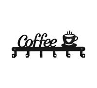 Pitycbo Porte-Mugs En Fer Noir Ltres Café Faible Hauteur Support à Tasses Crochs Suspendus Compact Accroche Tasse Suspendue, Style B