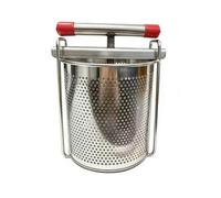 Pitycbo Presse à Jus Aliments En Acier Inoxydable Solide Presse Manuelle Panier Perforé Facile à Ntoyer pr Préparation Boisso, Sans Support