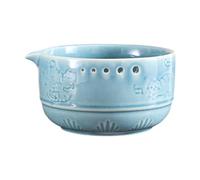 Pitycbo Râpe à Ail à 5 trous, Accessoire En Céramique pour Un épluchage Efficace, Bleu