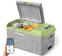 Pitycbo Réfrigérateur portable 12 V pour voiture - Refroidisseur de congélateur automatique - 19 litres - -12/24 V CC 100 ~ 240 V CA pour camion, camping, voyage, véhicule
