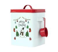 Pitycbo Seau de Peinture Carré avec Cuillère, Boîte à Détergent en Fer Blanc