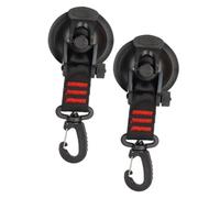 Pitycbo Set de 2 crochets à ventouse pour camping, rotation et fixation pratique, Rouge