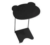 Pitycbo Table de Bout Ours avec roulettes pour Utilisation Mobile dans Un Petit Appartement, Noir