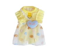Pitycbo Vêtement de Protection Solaire Robe pour Chat et Chien Miniature Aérée Fluide Chic Féerique Tissu Glace Soyeux Adapté aux Marches Diurnes Clichés Tenues Quotidiennes, M 5-8 Catties