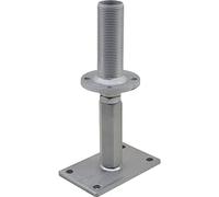 PITZL Support de Poteau Type 10931.1000 ZiNiP avec revêtement Droite/Gauche, argenté