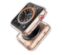 Piuellia Lot de 2 Coques Transparentes compatibles avec Apple Watch Series 3 Series 2 avec Protection d'écran de 38 mm en TPU résistant aux Rayures pour iWatch