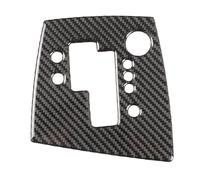 PIUGILH Console centrale de voiture - Affichage des vitesses - Cadre décoratif - Convient pour Alfa Romeo 159 2004-2011 - Panneau de poignée de sélecteur de vitesse en carbone véritable - Accessoire