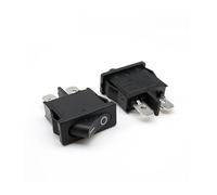 PIUHRKLEVD 5PC black KCD1-110 Instrument Switch 21x10mm SPST 2 Pin 250V 6A Boat Snap-in ON OFF Rocker Switch