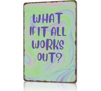 PIUHRKLEVD Hope It All Comes True Metal Sign 12x8 Inch