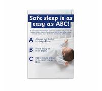 PIUHRKLEVD Newborn Essentials Poster Canvas Wall-Art for Parents Nursery Decor with Helpful Care Guidance(Unframed,12X18inch(30X45cm))