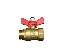 PIUHRKLEVD Robinet à boisseau sphérique en laiton avec filetage femelle vers mâle 1/2'' et poignée