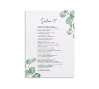 PIUHRKLEVD Salmo 91 En Español - Spanish Scripture Print for Wall Decor(Unframed,08x12inch(20x30cm))