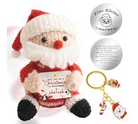 PIujsym Poupée de Noël et petit câlin, cadeau de courage