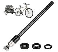 Piuluvor® Axe enfichable pour remorque de vélo, M12 × 1,5, 160-178 mm, adaptateur d'essieu pour remorque, attelage de vélo