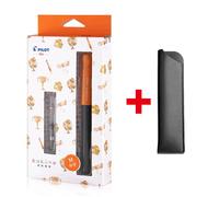 Piuno Kakuno Polaire Visage Stylo Plume Fka-1sr Avec Con-40 Convertisseur D'écriture Lisse Staacquering Fournitures Scolaires Bureau Boîte-Cadeau - Type Orange-M(0.6mm)