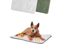 PiuPet® Tapis Auto-Chauffant Chien 90 × 60 cm, Coussin Thermique, Blanc