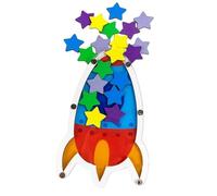 PIUpiuLIANG Récompenses Bocs for Kids, Jar Star en Bois, Colorful Behavior Management Reward Chart for Kids Boys Girls Classroom Élèves