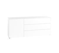 Piure Coffre combiné Nex Pur fermé - H 77.5 cm - Troirs/Portes - white 01