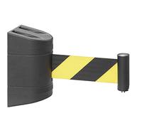 PiurUf Ceinture de File D'Attente Rétractable, Ceinture de Barrière de File D'Attente, Ruban Rétractable Mural, Barrière de Corde de File D'Attente Rétractable Avec Étui Abs, Pour Le Contrôle Des Foul