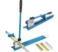 PiurUf Coupe-Rail Din, Coupe-Rail de Guidage Manuel, Outil de Coupe de Rail À Double Rainure Avec Règle de Mesure de 50 Cm,Hine de Découpe Pour Rail En Alliage D'Aluminium/Acier