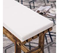 PIURUF Coussin de banc imperméable en cuir synthétique haute densité - 5 cm d'épaisseur - Pour intérieur ou extérieur - 80 x 35 x 5 cm