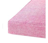 PIURUF Coussin de banc pour mobilier intérieur et extérieur, 60/80/100 cm, coussin long en mousse haute densité pour balancelle, jardin, terrasse, rose, 60 x 30 x 3 cm