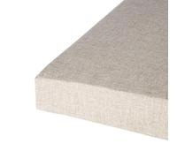 PIURUF Coussin de banc pour mobilier intérieur et extérieur, 60/80/100 cm, coussin long en mousse haute densité pour balancelle, jardin, terrasse, (beige, 60 x 30 x 5 cm)