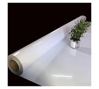 PiurUf Tapis Rectangulaire Blanc 100cm x 10 mètres Miroir Scène pour Mariage Fête Décorations de Toile de Fond 0.12mm Antidérapante