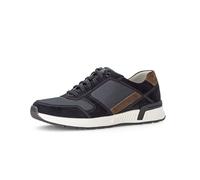 Pius Gabor Baskets basses pour homme, semelle intérieure amovible, cuir certifié, Midnight Timber 02, 44.5 EU