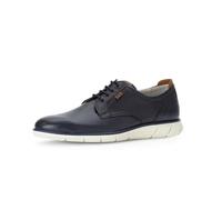 Pius Gabor Baskets pour homme, chaussures à lacets, doublure recyclée, cuir certifié, semelle intérieure amovible, semelle intermédiaire en liège, Denim 04, 44.5 EU