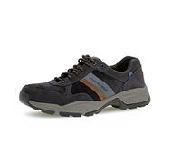 Pius Gabor Homme Baskets, Monsieur Baskets Basses,Cuir certifié,Semelle Amovible,Chaussure Basse,Chaussure de Rue,Bleu (Midnight),46 EU / 11 UK