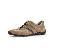 Pius Gabor Homme Baskets, Monsieur Baskets Basses,Cuir certifié,Semelle Amovible,Chaussure Basse,Chaussure de Rue,Beige (Cord/Cord),41 EU / 7.5 UK