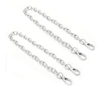 Piutouyar Lot de 2 chaînes d'extension de sac à main en argent de 40 cm