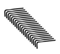 Piutouyar Lot de 20 clés hexagonales de 4 mm, clés Allen de rechange à tête hexagonale pour réparation de vélo, meubles (noir)