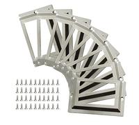 Piutouyar Lot de 24 porte-étiquettes antiques en métal 80 mm x 50 mm pour bibliothèque, tiroir, bureau, armoire avec vis (argenté)