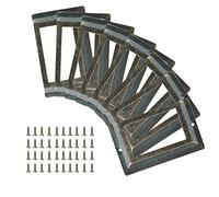 Piutouyar Lot de 24 porte-étiquettes antiques en métal pour bibliothèque, tiroir, bureau, armoire, carte avec vis (bronze) 80 x 50 mm