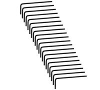 Piutouyar Lot de 60 clés hexagonales de 2 mm, clés Allen de rechange à tête hexagonale pour réparation de vélo, meubles (noir)