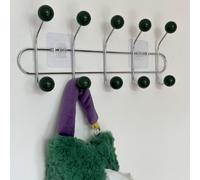 Piuytrew Patère en Bois Boule Murale Porte-Manteau en métal avec 10 Crochets colorés Porte-Manteau Plusieurs Couleurs au Choix,1