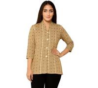 Pivl Pull à manches longues pour femme avec col interdiction pour la saison d'hiver, beige, Medium