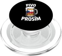 Pivo Prosím Beer Please Vacation Touristique en République tchèque PopSockets PopGrip pour MagSafe