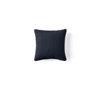 Pivoine - coussin - en velours côtelé - 35x35 cm - Bleu nuit