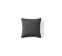Pivoine - coussin - en velours côtelé - 35x35 cm - Gris foncé