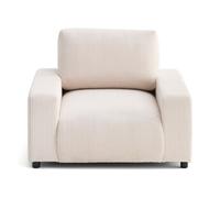 Pivoine - fauteuil en velours côtelé - Beige