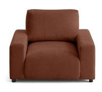 Pivoine - fauteuil en velours texturé - Terracotta Terracotta G