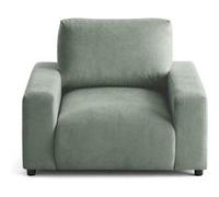 Pivoine - fauteuil en velours texturé - Vert Vert G