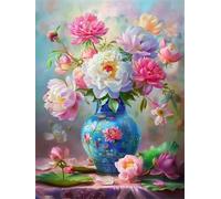 Pivoine Feuille de Lotus Puzzle 1200 Pièces pour Adultes, Puzzle Impossible, Puzzles Classique pour Adulte, Puzzles Coloré Jeu de Famille et Team Building