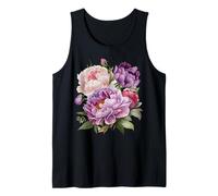 Pivoine Fleurs Aquarelle Lavande Pourpre Pivoine Rose Pivoine Débardeur