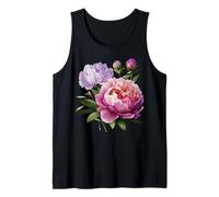 Pivoine Fleurs Aquarelle Lavande Pourpre Pivoine Rose Pivoine Débardeur